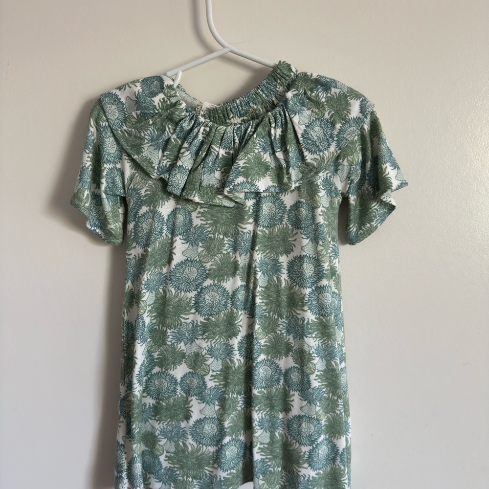 Kate Quinn Green Leaf Patterned Dress